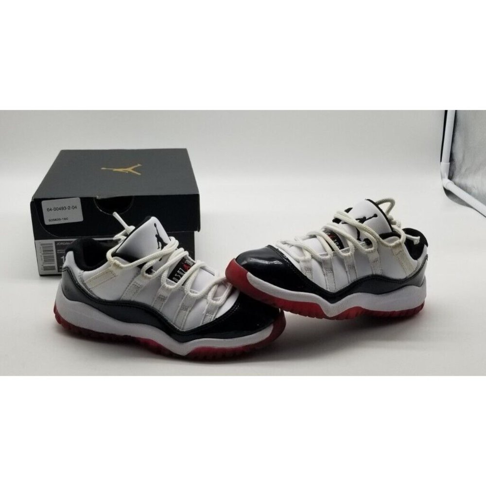 Nike Air Jordan 11 Retro Low 505835-160 youth Concord Bred 1Y Shoes with Box